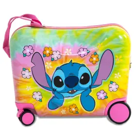 94761572 Disney Stitch Checked Hardside Ride On Luggage -