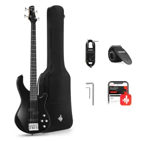 Djp-100 Donner Ec1386 Electric Bass Guitar P-j Pickups 4-band Eq Preamp With Gig Bag