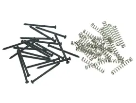 1247 Dopro Pack Of 20 Bass Guitar Pickup Mounting Screws 20pcs Black