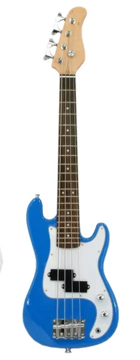 B005qoq9z0 Edmbg Electric Base Guitar Small Scale 36 Inch Childrens Sized Mini Color Blue
