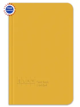 Elan Publishing Company 840312319663 Field Surveying Book 4 X 7 Yellow Cover E64-8x4