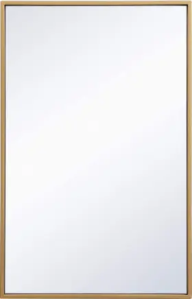 Elegant Decor 842814173477 Monet Home Office Decorative Rectangle Framed Wall Mirror 28 Inch L X