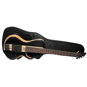 Balor4 Emerald Guitars Black Fretless 5-string Electric Bass Guitar