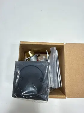 2134us19 Emtek 840392535403 Square Pocket Door Tubular Lock With Passage Strike Plate - Flat
