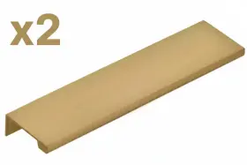 87120 Emtek 840392585675 2 X Modern Edge 6 Center To Finger Cabinet Pull From The Cont