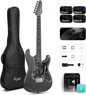 Enya Musical 726084902824 39 Inch Smart Electric Guitar With Built-in Dsp Effects 4 Presets Usb-c Otg