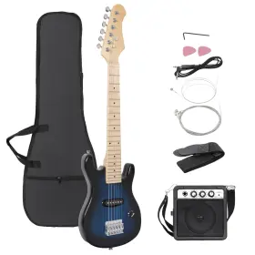 Epetlover 764595787530 30 Inch Kids Electric Guitar Complete Beginner Kits With 5w Amplifier Picks