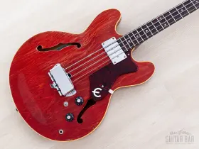 Eb232 Epiphone 1968 Rivoli Vintage Semi-hollow Bass Cherry With Case