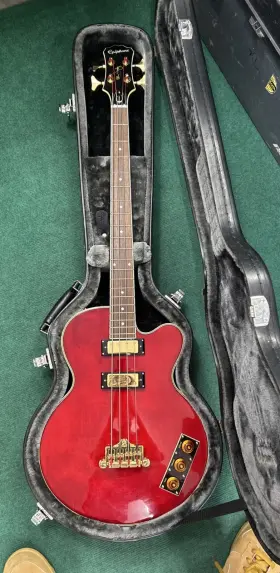Ebakwrgh1 Epiphone Allen Woody Rumblekat Artist Series Bass Guitar - Wine Red