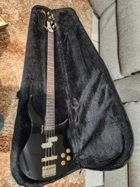 Ebm4 Epiphone 1990s Vintage Bass Guitar With 90s Padded Case