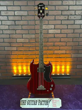 Ebo-0730-u Epiphone 2011 Eb-0 Short-scale Bass Guitar - Cherry Red
