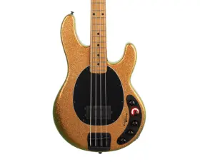 Ernie Ball 749699123552 Music Man Dark Ray 4 Bass Guitar - Gold Bar