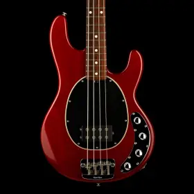 88mus009 Ernie Ball Pre Owned 2006 Music Man 30th Anniversary Stingray 4 Trans Red With C