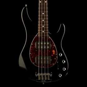 88mus011 Ernie Ball Pre Owned 2007 Music Man Usa Sterling 4 Hh Black Bass With Ohsc