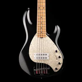 88mus013 Ernie Ball Pre-owned 2000 Music Man Sting Ray 5 H - Black Sparkle With Ohsc