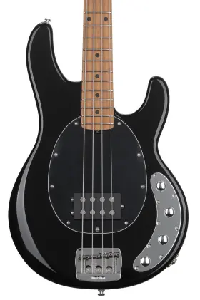 107-01-10-01-mb-cr Ernie Ball Music Man Stingray Special Bass Guitar - Black With Maple Fingerboard