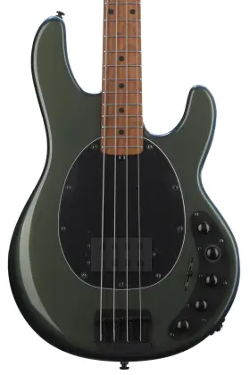128-s04-10-01-mb-bm Ernie Ball Music Man Darkray Bass Guitar - Emerald Iris Sweetwatwer Exclusive