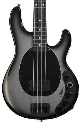 128-s5-51-01-mb-bm Ernie Ball Music Man Darkray Electric Bass Guitar - Silverburst