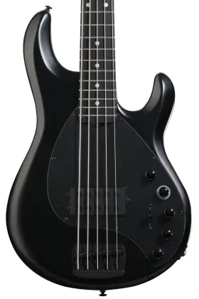 129-66-53-p2-mb-bm Ernie Ball Music Man Darkray 5 5-string Electric Bass Guitar - Stealth Black