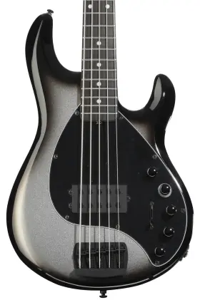 129-s5-51-01-mb-bm Ernie Ball Music Man Darkray 5 5-string Electric Bass Guitar - Silverburst