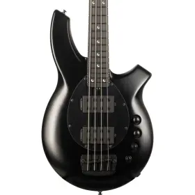 142-66-62-p2-mb-bm Ernie Ball Music Man Bongo Hh 4-string Electric Bass Guitar - Stealth Black