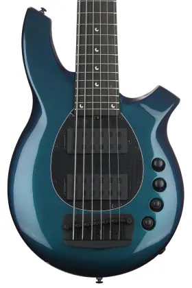 182-s03-24-01-mb-bm Ernie Ball Music Man Bongo 6 Hh Bass Guitar - Saphhire Iris Sweetwater