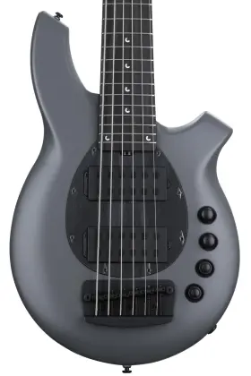 182-tgy-62-p2-mb-bm Ernie Ball Music Man Bongo 6hh Electric Bass Guitar - Titan Gray