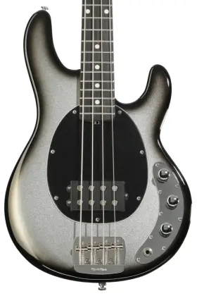 200-s5-52-01-mb-cr Ernie Ball Music Man Stingray Short Scale Electric Bass Guitar - Silverburst