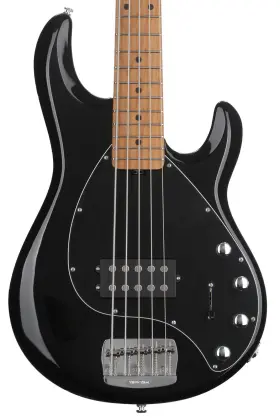 207-01-10-01-mb-cr Ernie Ball Music Man Stingray Special 5 H Bass Guitar - Black With Maple