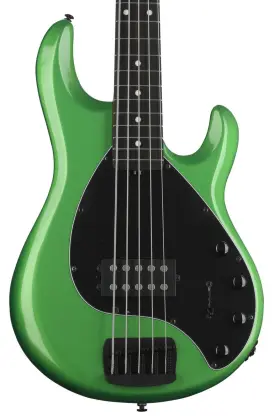 207-amg-51-01-mb-bm Ernie Ball Music Man Stingray Special 5 H Bass Guitar - Kiwi Green With Ebony