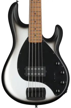 207-sbm-10-01-mb-bm Ernie Ball Music Man Stingray Special 5 H Bass Guitar - Black Rock With Maple