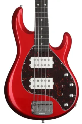 208-ccm-51-w3-mb-cr Ernie Ball Music Man Stingray Special 5 Hh Bass Guitar - Candyman With Ebony