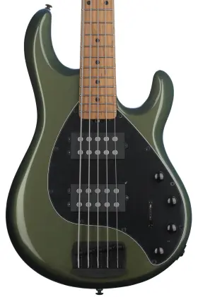 208-s04-10-01-mb-bm Ernie Ball Music Man Stingray Special 5 Hh Bass Guitar - Emerald Iris