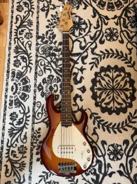 E69401 Ernie Ball Music Man Stingray 5 Electric Bass Guitar Sunburst 5-string With Case