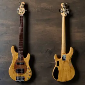 F19681 Ernie Ball Music Man Sterling 5 Hs Electric Bass Guitar Natural Gloss 2008