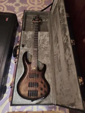 Eiibtl4blknb Esp E-ii Btl-4 Black Natural Burst Electric Bass Guitar Hard Case Japan - New
