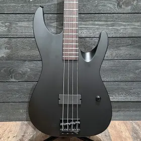 Iw21112339 Esp Schecter M-4 Black Metal 4 String Electric Bass Guitar - Satin