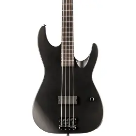 Lm4bkmblks Esp M-4 Black Metal Electric Bass Satin
