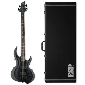 Lta604frxblks Esp Ltd Tom Araya Ta-604 Frx Black Satin Electric Bass Hard Case B-stock Ta604