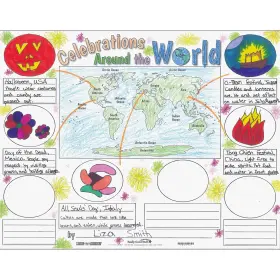 164737 - Excelligence Ready-to-decorate Celebrations Around The World Posters 24