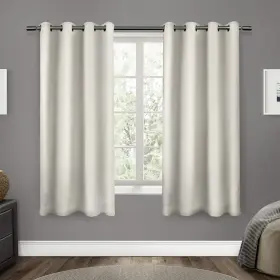 Exclusive Home 642472006380 Sateen Twill Woven Room Darkening Blackout Grommet Top Curtain Pa