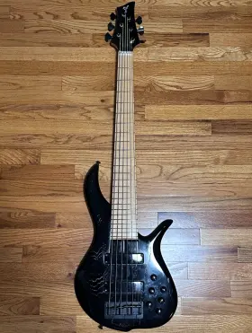Bn6abb F Bass Bn6 6 String Maple Neck And Fingerboard Black Ceruse