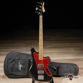 241219-jm4 Fano Jm4 Oltre Maple Neck Electric Bass With Gigbag Bull Black