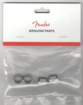0048604049 Fender Bass Through The Body Ferrules Am Dlx/std/series Set Of 4 Nickel Usa New