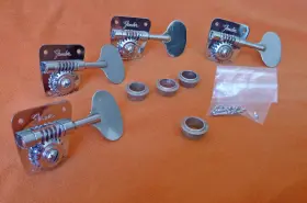 Fender 0076568049 Original Set Of 1966 Lollipop Jazz Bass Tuners Great Condition