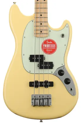 0140118534 Fender Special Edition Mustang Pj Bass - Buttercream With Maple Fingerboard