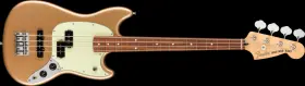 0144053553 Fender Player Series Mustang Bass Pj Pau Ferro Fingerboard Firemist Gold - Mim