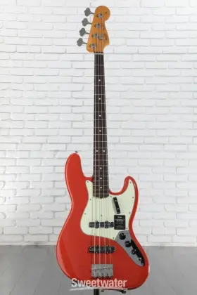 0149230340 Fender Vintera Ii Ft60s Jazz Bass - Fiesta Red With Rosewood Fingerboard