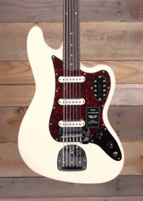 0149390305 Fender Vintera Iii Early Ft60s 6-string Bass Vi Olympic White With Gigbag
