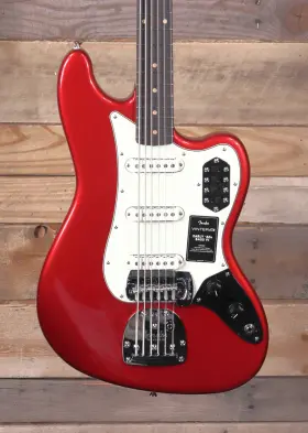 0149390309 Fender Vintera Iii Early Ft60s 6-string Bass Vi Candy Apple Red With Gigbag